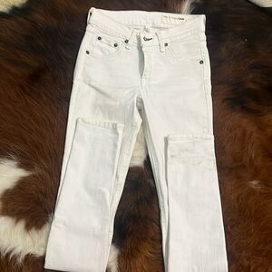 RAG AND BONE JEANS , size 24 woman’s , white skinny jeans